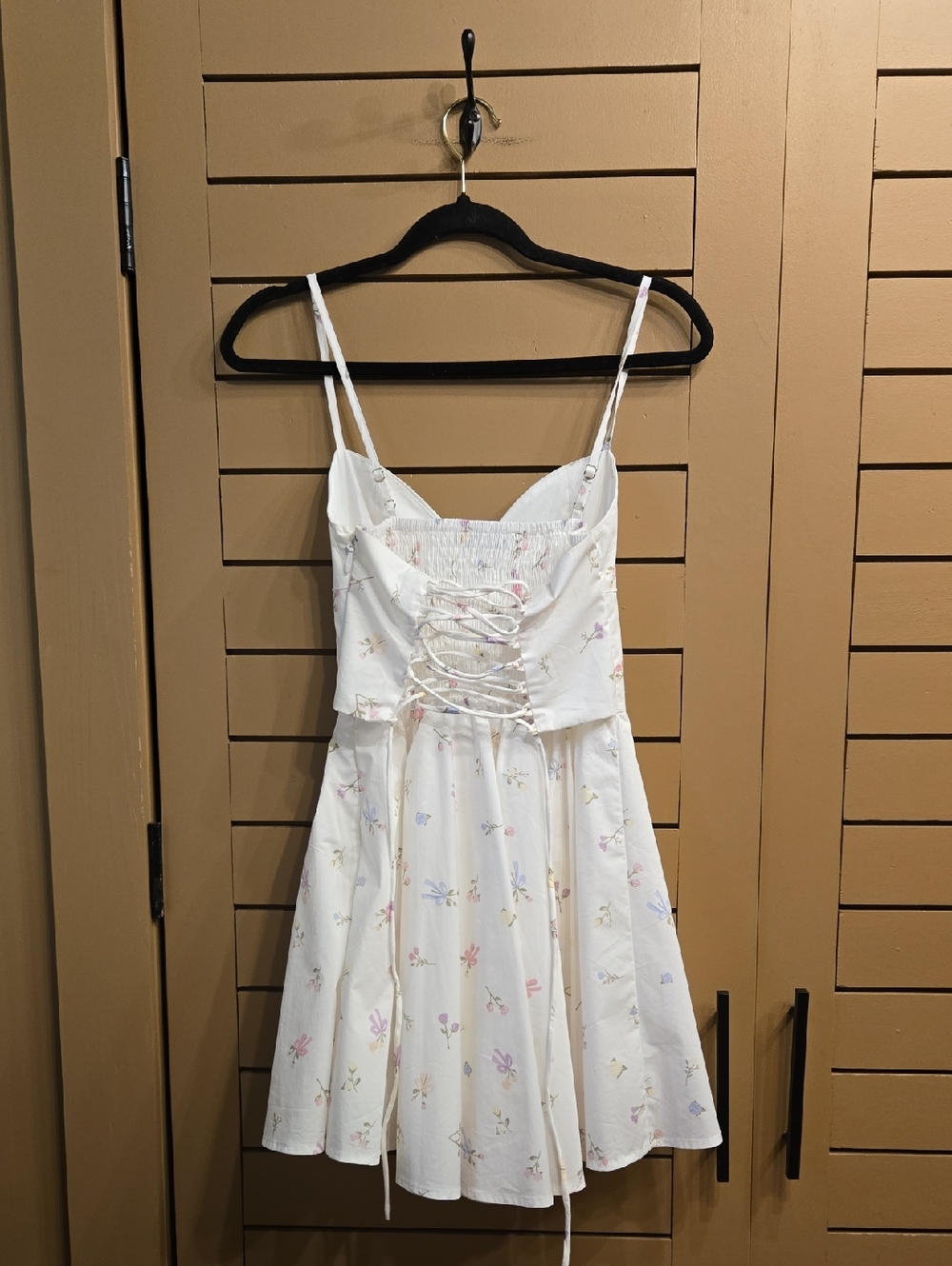 Babyboo Analeigh Mini Dress - White Multi Floral Print Size XS - Picture 9 of 9